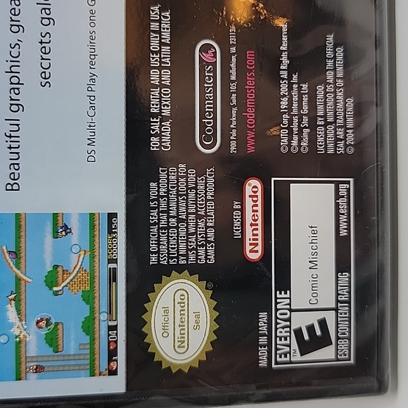 Nintendo DS Rainbow Islands Revolution Unused - Picture 8 of 11